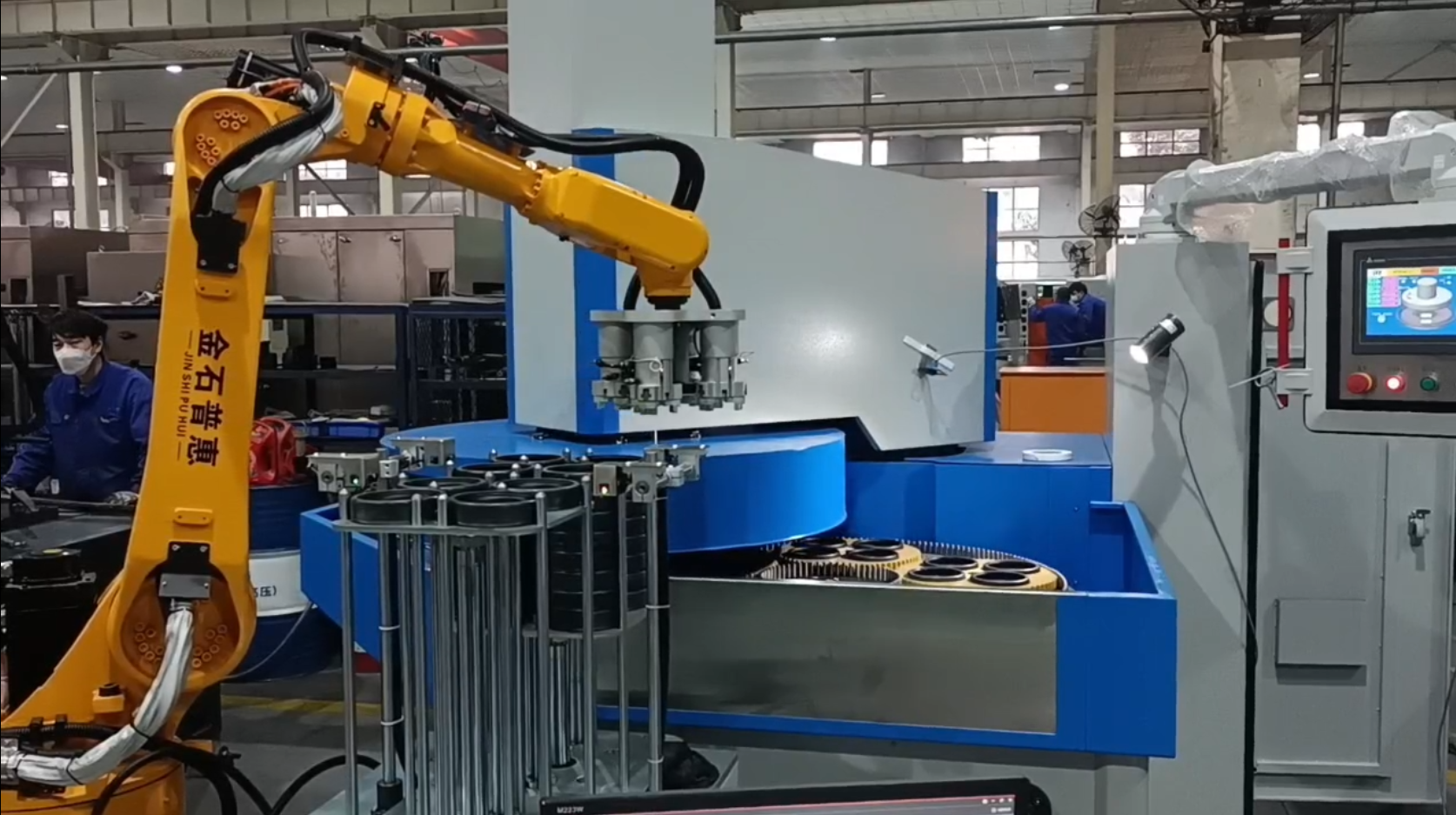 四、六軸機器人上下料系統(tǒng)